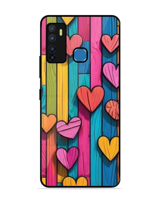 Rainbow Of Hearts Glossy Soft Edge Case for Infinix Hot 9 Chachhi