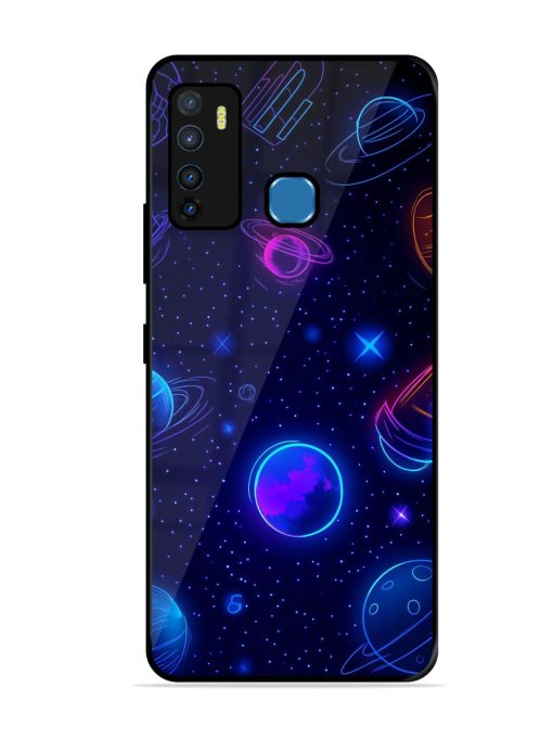 Neon Cosmos Glossy Soft Edge Case for Infinix Hot 9 Chachhi