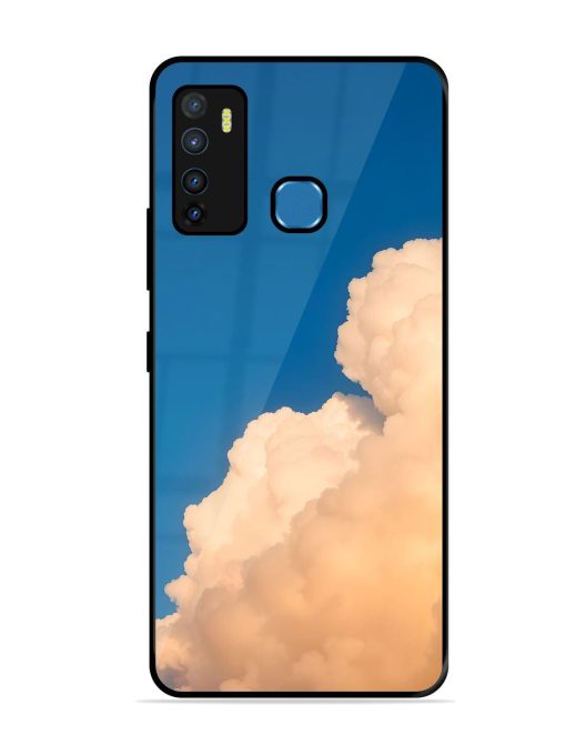 Golden Cloudscape Glossy Soft Edge Case for Infinix Hot 9 Chachhi