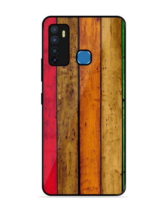 Colorful Woodgrain Glossy Soft Edge Case for Infinix Hot 9 Chachhi