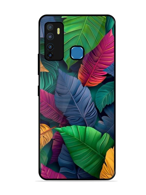 Tropical Tapestry Glossy Soft Edge Case for Infinix Hot 9 Chachhi