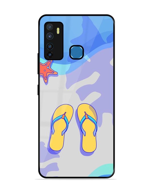 Sandy Toes And Salty Seas Glossy Soft Edge Case for Infinix Hot 9 Chachhi