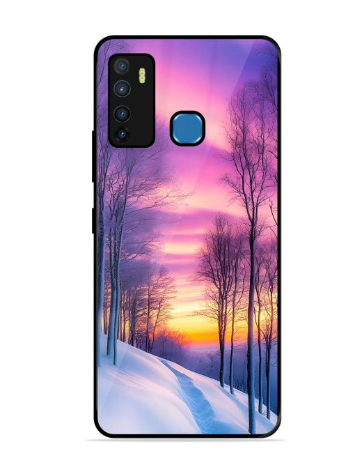 Winter'S Purple Haze Glossy Soft Edge Case for Infinix Hot 9 Chachhi