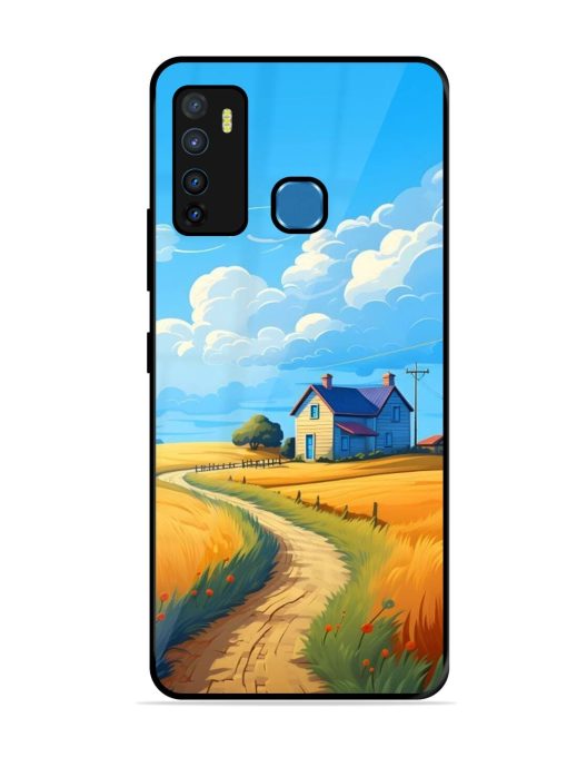 Countryside Cottage Glossy Soft Edge Case for Infinix Hot 9 Chachhi