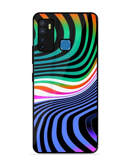 Psychedelic Waves Glossy Soft Edge Case for Infinix Hot 9 Chachhi