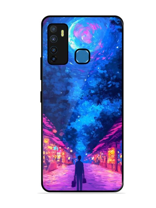 Neon Nightscape Glossy Soft Edge Case for Infinix Hot 9 Chachhi