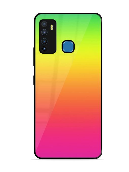 Rainbow Gradient Glossy Soft Edge Case for Infinix Hot 9 Chachhi