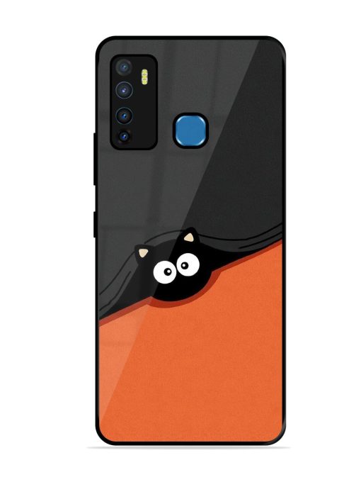 Peek-A-Boo Kitty Glossy Soft Edge Case for Infinix Hot 9 Chachhi