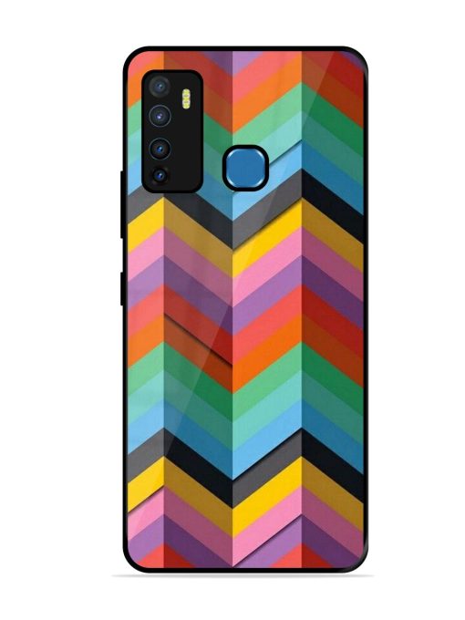 Colorful Zigzag Glossy Soft Edge Case for Infinix Hot 9 Chachhi