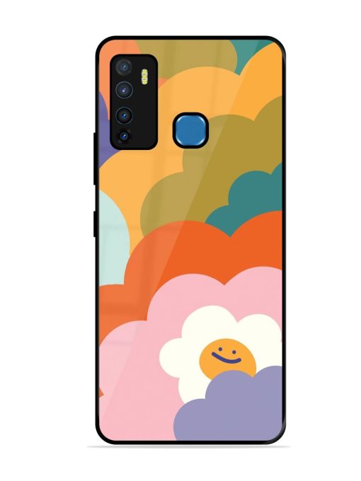 Happy Flower Power Glossy Soft Edge Case for Infinix Hot 9 Chachhi