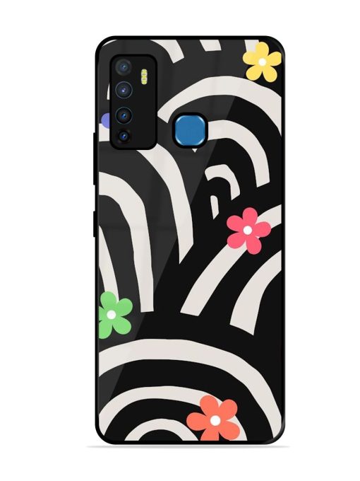 Rainbow Arcs Glossy Soft Edge Case for Infinix Hot 9 Chachhi