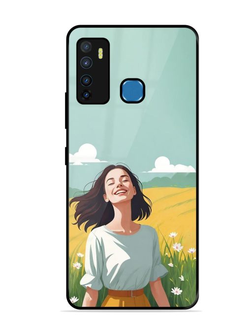 Girl Graffiti Glossy Soft Edge Case for Infinix Hot 9 Chachhi