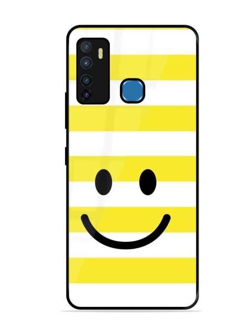 Smiling Stripes Glossy Soft Edge Case for Infinix Hot 9 Chachhi