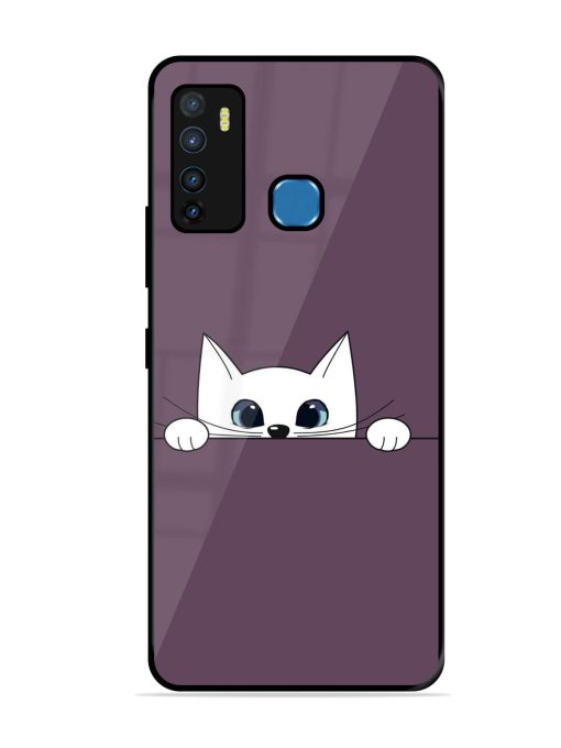 Peek-A-Boo Kitty Glossy Soft Edge Case for Infinix Hot 9 Chachhi