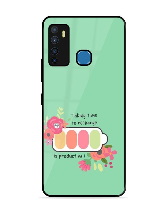 Recharge And Bloom Glossy Soft Edge Case for Infinix Hot 9 Chachhi