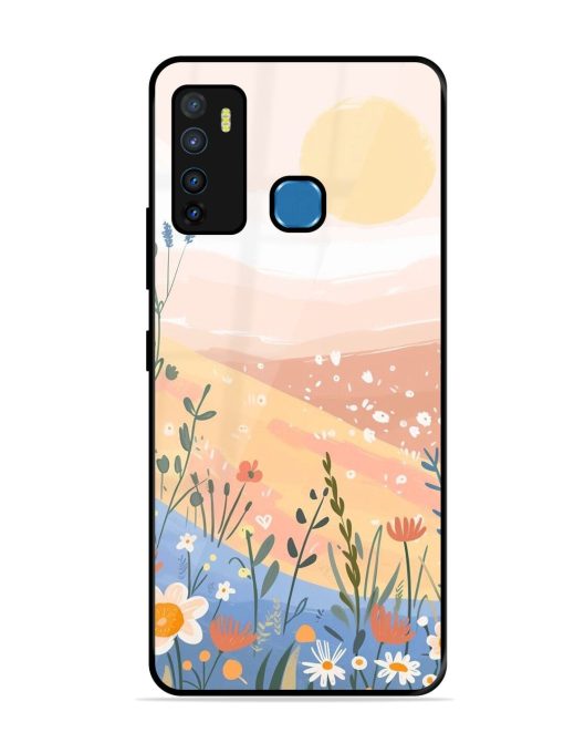 Golden Hour Blooms Glossy Soft Edge Case for Infinix Hot 9 Chachhi