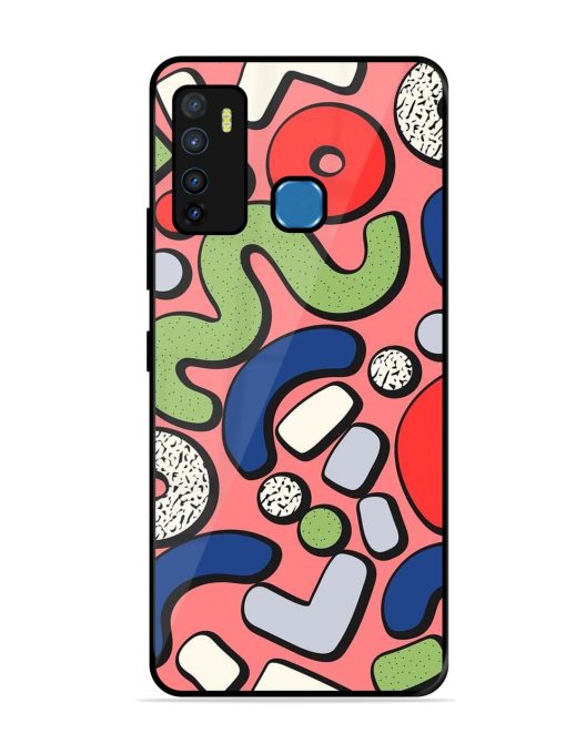 Groovy Geometric Shapes Glossy Soft Edge Case for Infinix Hot 9 Chachhi