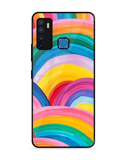 Rainbow Cascade Glossy Soft Edge Case for Infinix Hot 9