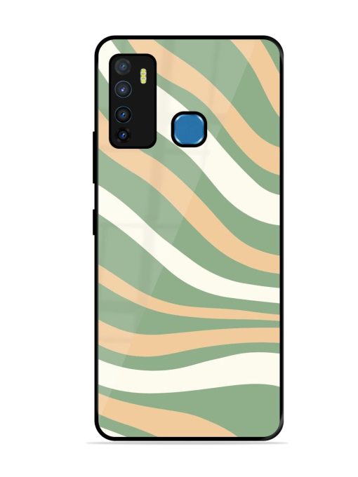 Wavy Pastel Paradise Glossy Soft Edge Case for Infinix Hot 9 Chachhi