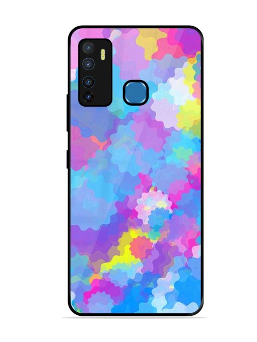 Psychedelic Cloud Burst Glossy Soft Edge Case for Infinix Hot 9