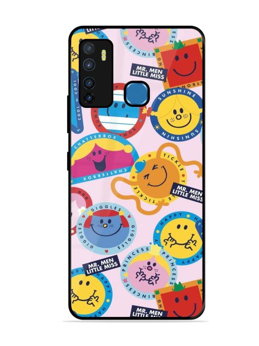 Whimsical Mr. Men & Little Miss Glossy Soft Edge Case for Infinix Hot 9 Chachhi