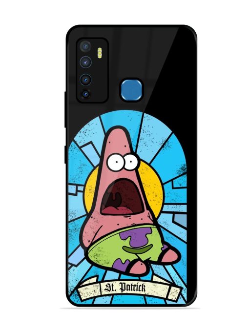 St. Patrick'S Day Stained Glass Patrick Star Glossy Soft Edge Case for Infinix Hot 9 Chachhi