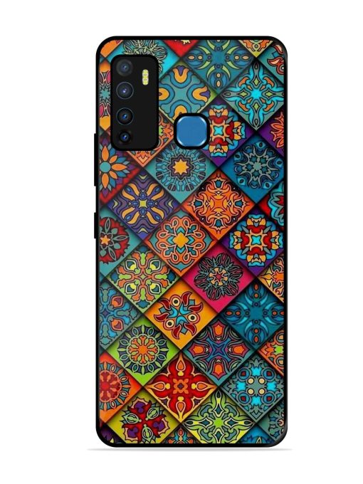 Patchwork Mandala Mosaic Glossy Soft Edge Case for Infinix Hot 9 Chachhi