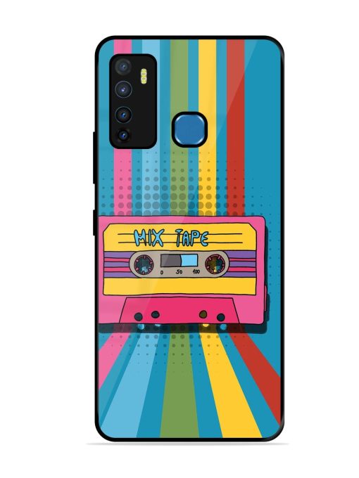 Retro Cassette Tapes Glossy Soft Edge Case for Infinix Hot 9 Chachhi