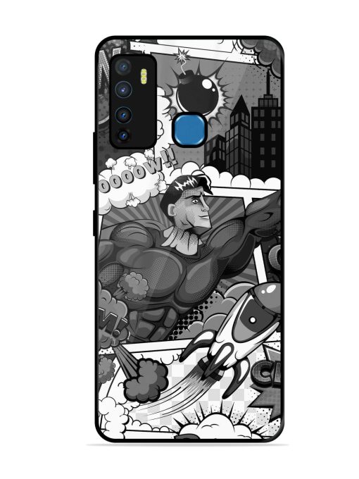 Comic Book Chaos Glossy Soft Edge Case for Infinix Hot 9 Chachhi