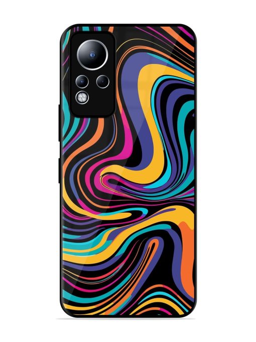 Psychedelic Swirl Glossy Soft Edge Case for Infinix Note 11 Chachhi