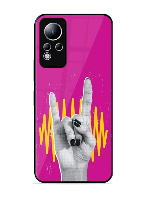 Rock Hand Glossy Soft Edge Case for Infinix Note 11 Chachhi