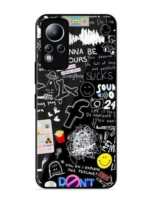 Doodle Diary Glossy Soft Edge Case for Infinix Note 11 Chachhi