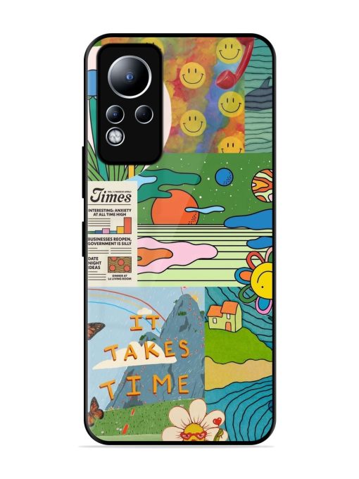 Groovy Vibes Glossy Soft Edge Case for Infinix Note 11 Chachhi