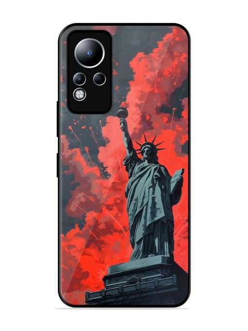 Lady Liberty'S Firework Finale Glossy Soft Edge Case for Infinix Note 11 Chachhi