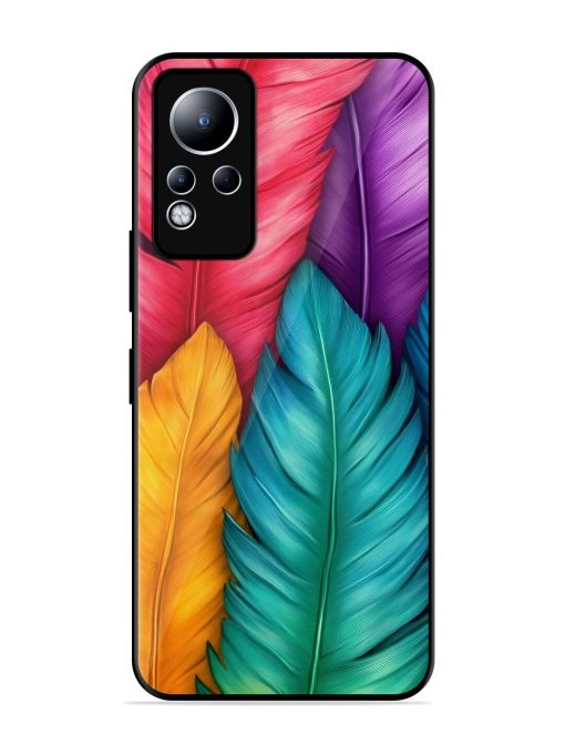 Rainbow Feathers Glossy Soft Edge Case for Infinix Note 11 Chachhi