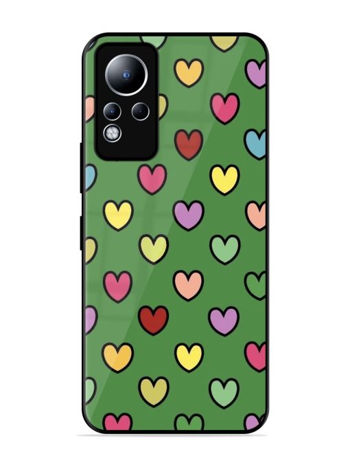 Rainbow Heart Parade Glossy Soft Edge Case for Infinix Note 11 Chachhi