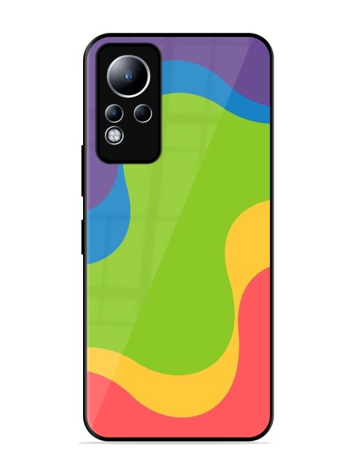 Wavy Rainbow Wonderland Glossy Soft Edge Case for Infinix Note 11 Chachhi