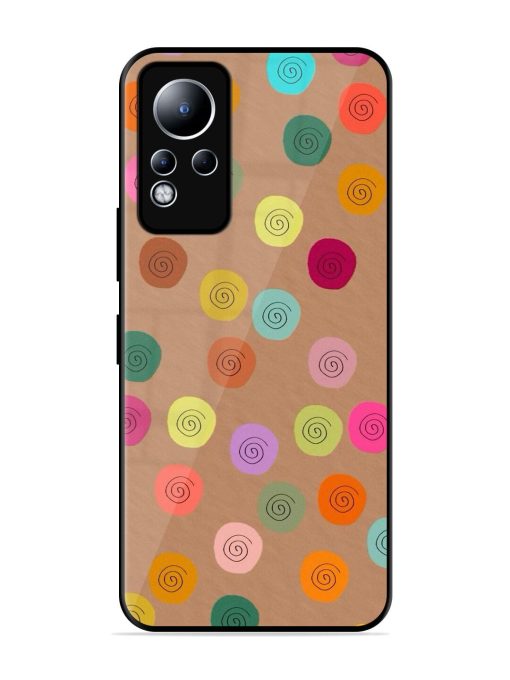 Swirly Dots On Kraft Glossy Soft Edge Case for Infinix Note 11 Chachhi