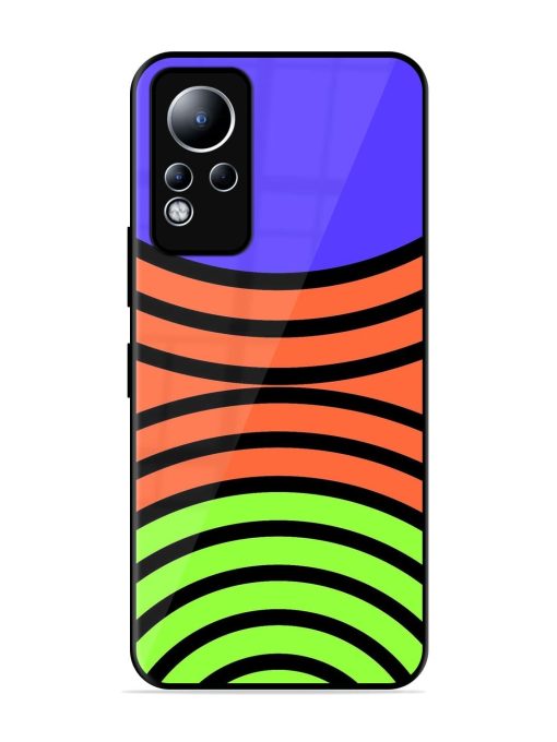 Psychedelic Stripe Symphony Glossy Soft Edge Case for Infinix Note 11 Chachhi