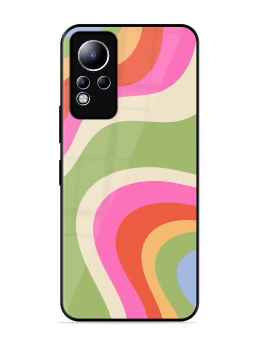 Wavy Rainbow Wonderland Glossy Soft Edge Case for Infinix Note 11 Chachhi