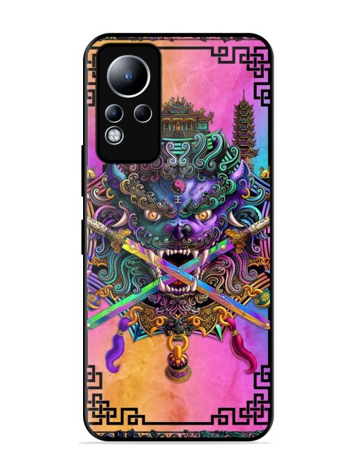 Psychedelic Fu Dog Tapestry Glossy Soft Edge Case for Infinix Note 11 Chachhi