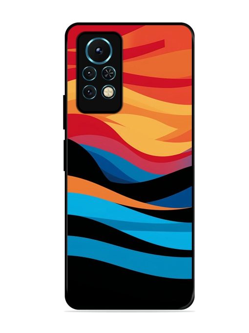 Blazing Currents Glossy Soft Edge Case for Infinix Note 11S Chachhi