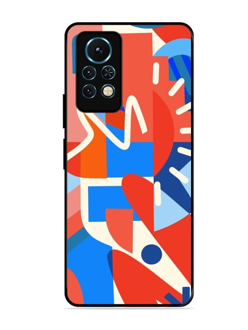 Abstract Harmony Glossy Soft Edge Case for Infinix Note 11S Chachhi