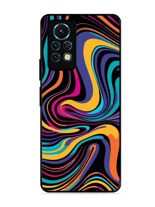 Psychedelic Swirl Glossy Soft Edge Case for Infinix Note 11S Chachhi