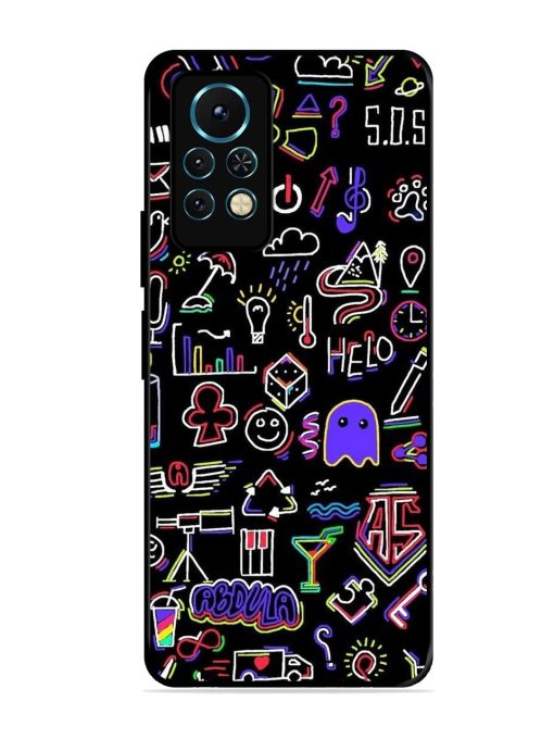 Neon Doodle Glossy Soft Edge Case for Infinix Note 11S