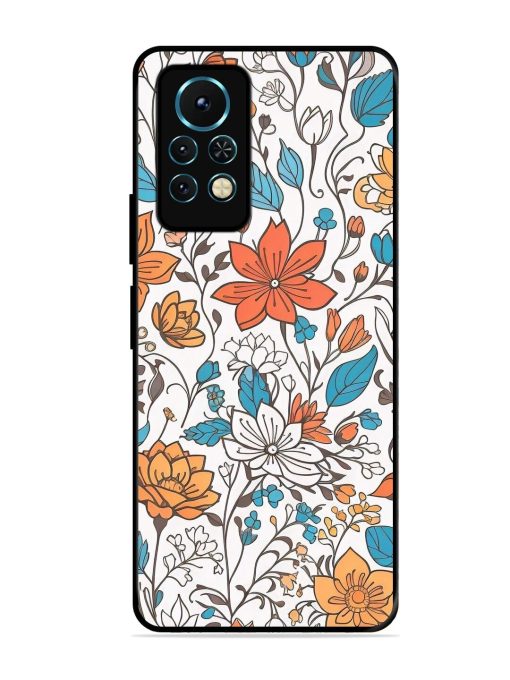 Floral Symphony Glossy Soft Edge Case for Infinix Note 11S Chachhi