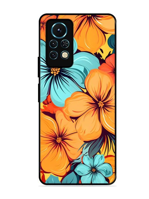 Tropical Bloom Glossy Soft Edge Case for Infinix Note 11S Chachhi