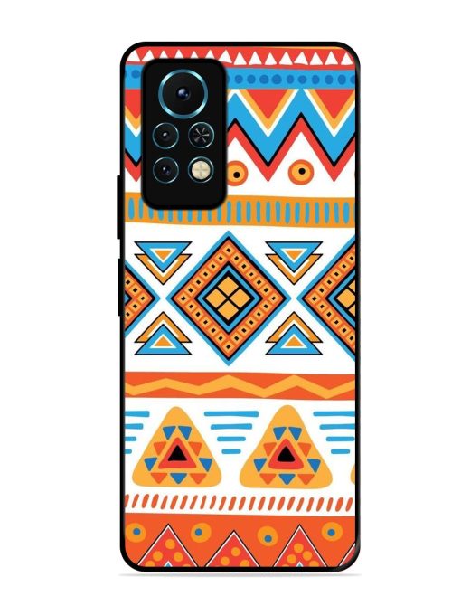 Vibrant Tribal Pattern Glossy Soft Edge Case for Infinix Note 11S Chachhi