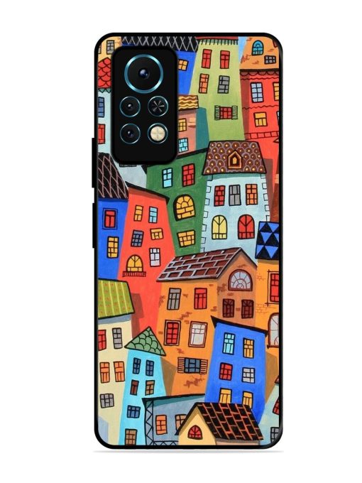 Rainbow House Glossy Soft Edge Case for Infinix Note 11S Chachhi