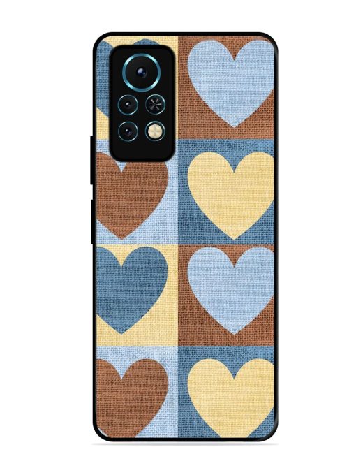 Hearts On Canvas Glossy Soft Edge Case for Infinix Note 11S Chachhi